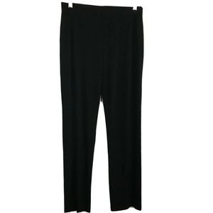 Clara Sun Woo Pants Womens Sz M Black Stretch Knit Wide Leg Casual Dressy Flowy